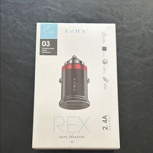 EZRA Car Safe Charger 2.4A output NEW